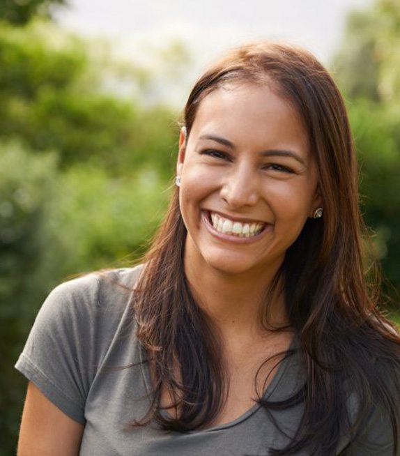 Patient in Corpus Christi smiling with dental implants